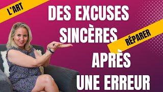 L'art des excuses sincères: Réparer après une erreur