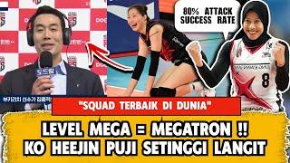 KO HEEJIN "SQUAD TERBAIK DI DUNIA", MEGAWATI 80% ATTACK RATE = MEGATRON, RED SPARKS VS GS CALTEX