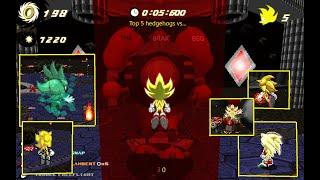 6 Super hedgehogs vs (GoldenShine's) Hyper Brak #srb2 #srb2mods