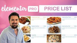 Elementor Pro Price List Widget | Sell Your Products Online