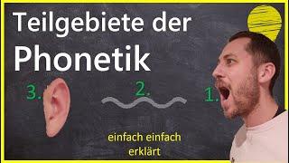 Teilgebiete der Phonetik: artikulatorische- akustische- & auditive Phonetik