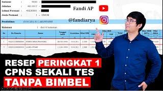 REAL! Tips Lolos CPNS Tanpa Bimbel Peringkat 1 | CPNS 2021