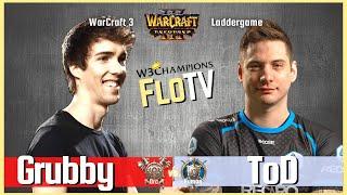 Warcraft 3 Reforged: Grubby vs ToD (Orc vs Human)  W3Champions Ladder Replay Cast by Tak3r
