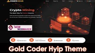 Gold Coder Hyip template for Gold Coder Script.