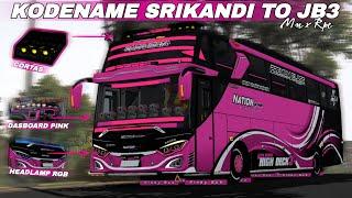 Share !!! Kodename Bussid V4.3.1 Srikandi Jb3 Mn x Rpc Corsul Custom Pink Style Strobo Tumpuk Mboiss