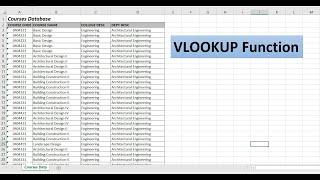 VLOOKUP Function in MS Excel