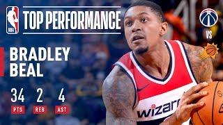 Bradley Beal's 34 Point ELECTRIC Performance vs The Phoenix Suns | December 7, 2017