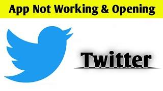 Twitter App Not Working & Opening Crashing Problem Solved