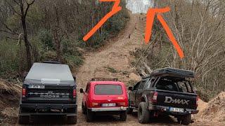 Lada NIVA  Dodge S100  Isuzu DMAX  OFF ROAD @TURKIYE // Kel dağı etabında Yeni Yüzler