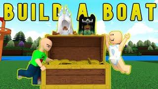 BOBBY AND JJ PLAYING BUILD A BOAT FOR TREASURE | Roblox Funny Moments