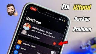 iPhone Backup Failed - Fixed || How to fix iPhone backup failed problem