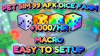 OP 1000/HR! AFK DICE FARM IN PET SIMULATOR 99.. (ROBLOX)