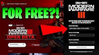 How To Get MW3 BETA CODES for FREE! (Play MW3 for FREE) UNLOCK Blueprints and Camos for FREE!
