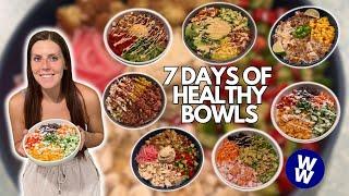 7 DAYS OF HEALTHY BOWLS | Healthy Meals I Eat to Lose Weight | WeightWatchers Points