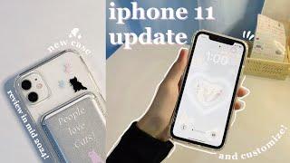 ⋆˙⟡ iphone 11 update in 2024  ⊹ customization!