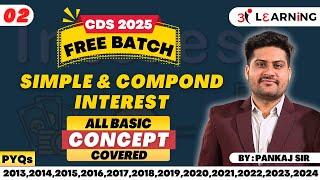 CDS Compound Interest and Simple Interest | CDS Math's Preparation #CIandSI