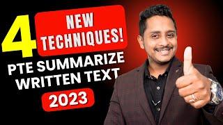 Attention - 4 New Technique 2023 | PTE Summarize Written Text | Tips & Tricks | Skills PTE Academic