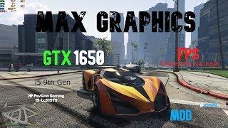 GTA V | GTX 1650 | i5-9300H | 1080p MAX Settings! HP Pavilion 15