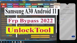 Samsung A30 Frp bypass with UnlockTool Android 11 2022 - Gsm hung vu.