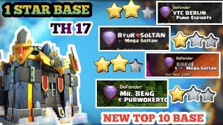 1 STAR BASE , TOP TH17 BASE LINK WAR + 5700+ TROPHY WORKING BASE #th17bases #th17anti3star #coc