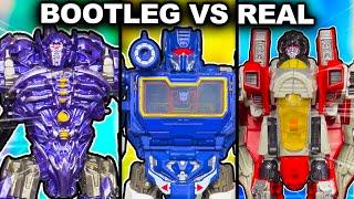 BOOTLEG Decepticon VS REAL Decepticon! - Shockwave, Soundwave, Starscream Triple Review!