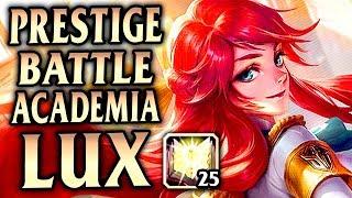 NEW RAREST LUX SKIN! Prestige Battle Academia Lux Mid - League of Legends S9