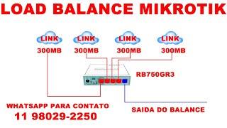 LOADBALANCE MIKROTIK PROFESSIONAL - PARA EMPRESAS QUE PRECISA DE QUALIDADE - SUPORTE ONLINE RB750GR3