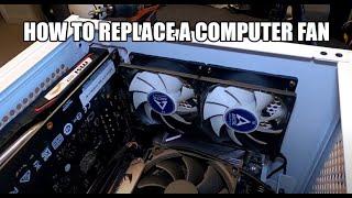 How to replace a computer case fan