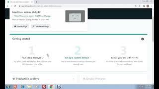 Uploading Website Using Netlify com