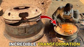 Incredible Restoration of Broken Truck Rim | How Old Truck Rim’s Are Brought Back To Life!