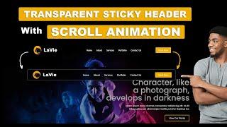 Amazing Transparent STICKY HEADER With SCROLL ANIMATION | Elementor Tips & Tricks