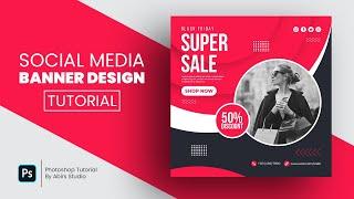 Black Friday Sale Social media banner design tutorial | Photoshop CC 2020 Tutorial