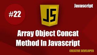 Array object concat in javascript || Javascript array object concat || Array object || Javascript