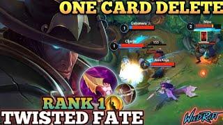 TWISTED ONE SHOT CARD ALL DELETE! BEST RUNES & BUILD - TOP 1 GLOBAL TWISTED FATE BY Miro - WILD RIFT