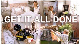 GET IT ALL DONE WITH ME | REALISTIC DAY - TESCO SHOP,  FRIDGE ORGANISATION & CLEANING