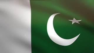 Pakistan Flag waving animated free motion graphics