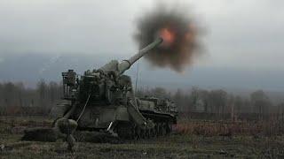 Monstrous Russian Artillery Action During Heavy Live Fire: 2S7 Pion, 2S5 Giatsint-S & 2S4 Tyulpan