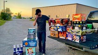 SPENDING $1000 ON FIREWORKS & MAKING A FIREWORK SHOW!