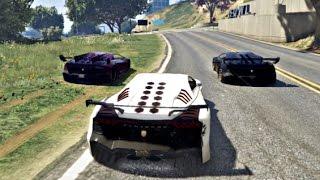 GTA 5 Online Race Full Gameplay (GTA V PC Super Cars Race)