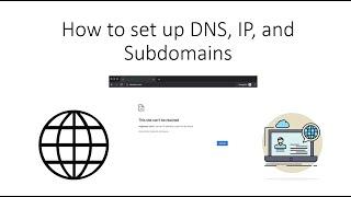 How to set up DNS, IP, Domain, Webhost, and Subdomain