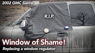 Window won't roll down or up - Broken Window Regulator Replacement - 2002 Sierra / Silverado