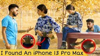 FOUND AN IPHONE 13 PRO MAX IN-FRONT OF STRANGERS @CrazyPrankTV