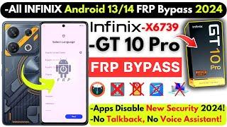 Infinix GT 10 Pro FRP Bypass 2024 Without PC -Unlock Infinix X6739 Frp Google Account -Apps Not Work