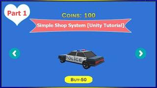 Simple Shop System in Unity -  (Part 1)