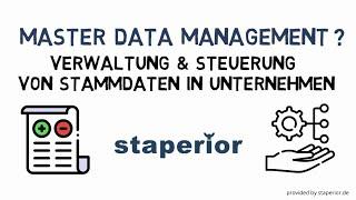 Master Data Management im Unternehmen - einfach erklärt (deutsch)! Definition und Praxisbeispiel.