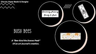 Busy Bees ~ Jeweled Dangle Beads