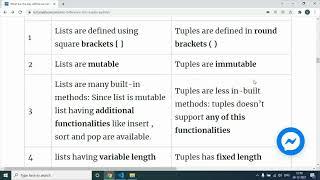 What are the key difference between lists and tuples in python with examples