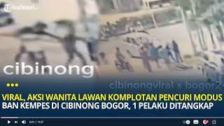 Viral, Aksi Wanita Lawan Komplotan Pencuri Modus Ban Kempes di Cibinong Bogor, 1 Pelaku Ditangkap