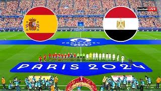 SPAIN vs EGYPT | Olympic Games PARIS 2024 | إسبانيا ضد مصر | Full Match | Realistic PES Gameplay