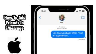 How To Add Friends in iMessage